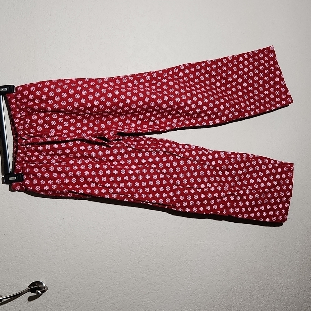 PB Basic Christmas Pajama Pants Small Red White